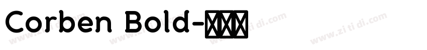 Corben Bold字体转换